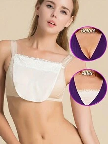 1 Phụ kiện áo ngực ren khối màu dành cho nữ Phụ kiện Bralette có họa tiết sọc, Miếng đệm áo lót nâng ngực có thể tháo rời và giặt được làm bằng polyester dệt - Nhiều màu - Xem 9