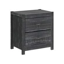 Solid Wood Night Stand, Bedside Table, End Table, Desk With Drawers For Living Room, Bedroom (Grey)