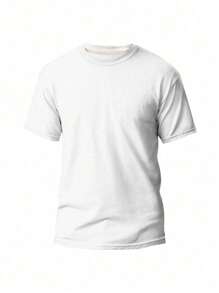 Kit 5 Plain Basic T-Shirt 100% Cotton Thread 30.1 Men's Unisex Breathable Reinforced Costume Fast Shipping!! - màu đen - Xem 3