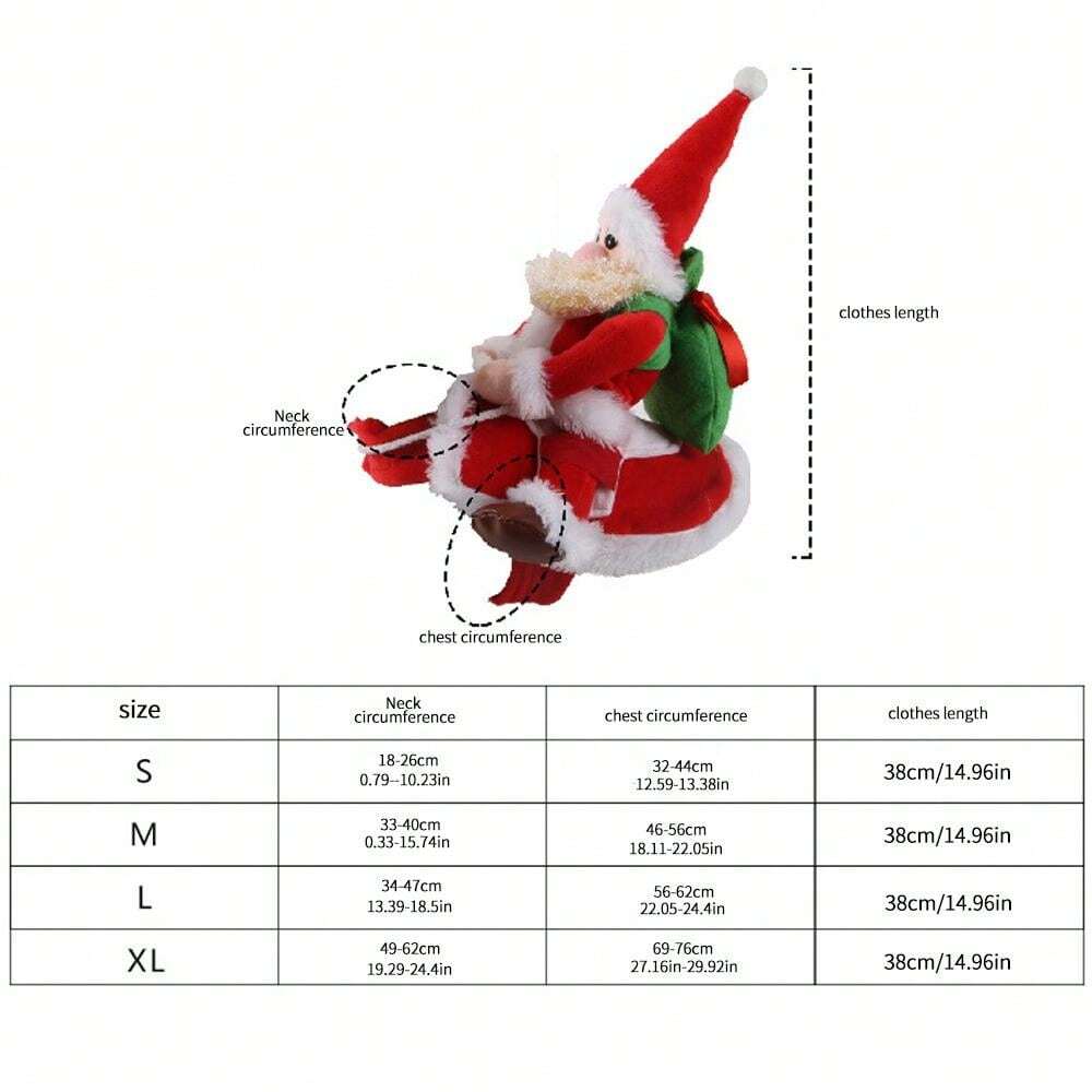 1. Pet Christmas Costume, Apparel & Supplies Christmas Outfit For