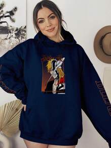 Bleach Ichigo Zanpakutou Sweatshirt Anime KANGAROU 1225 Flow Fx - 藏蓝色 - 查看 3