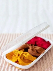 1/2/3pcs Best-Selling PVC Zippered Toy Storage Box, White & Clear, Clear Hard Pouch Stackable Toy Organizer, Home Organization Containers, Multi-Purpose And Transparent, Suitable For Clothing, Full-Featured Storage Bag Back To School - Clear - View 6