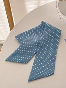 Bộ 4 khăn lụa in họa tiết hoa và chấm bi xanh trắng dành cho nữ, phụ kiện tóc thanh lịch và đa năng - Phù hợp cho sử dụng hàng ngày, thường ngày, dự tiệc, đi làm, đi nghỉ mát - Dây buộc tóc, băng đô, khăn trùm đầu, khăn quàng cổ mùa thu đông, khăn bandana mềm mại cho nữ, khăn choàng cổ cho trang phục mùa hè. - Xanh và trắng - Xem 7