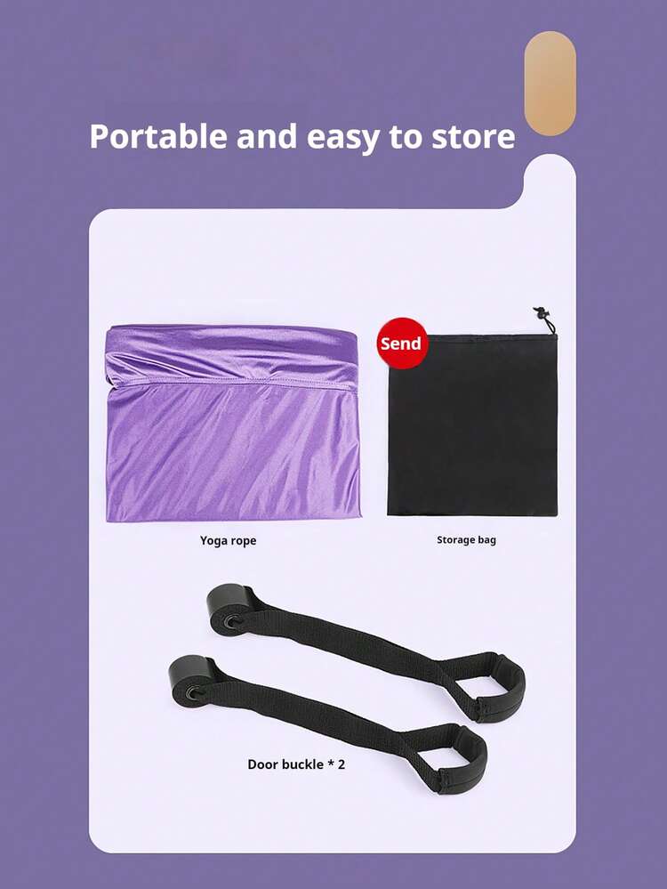 Sangle de yoga aérienne réglable - Hamac élastique extensible pour