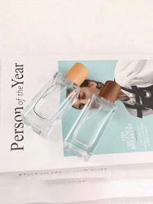 1 件 30 毫升高端木盖玻璃香水喷雾瓶，可再填充香水、爽肤水、精油醒酒器，适合作为礼物