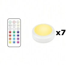 Puck Lights With Remote Closet Lights Stick On Lights Shelf Lights Push Lights Tap Light LED Puck Lights For Under Cabinet