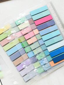 1000 Sticky Notes Total Of 5 Different Colors And Styles Index Stickers School Season Student Labels Stickers Stationery Classification Stickers Office Supplies Issued 5 - Multicolor - View 4
