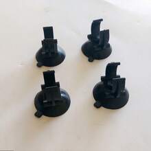 4 pezzi Clip portacavo riscaldatore per acquario con ventosa da 2,5 cm, porta-riscaldatore a barra standard nero per l'acquario dei pesci (non per tubi di aviazione)