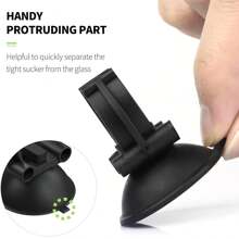 4 pezzi Clip portacavo riscaldatore per acquario con ventosa da 2,5 cm, porta-riscaldatore a barra standard nero per l'acquario dei pesci (non per tubi di aviazione)