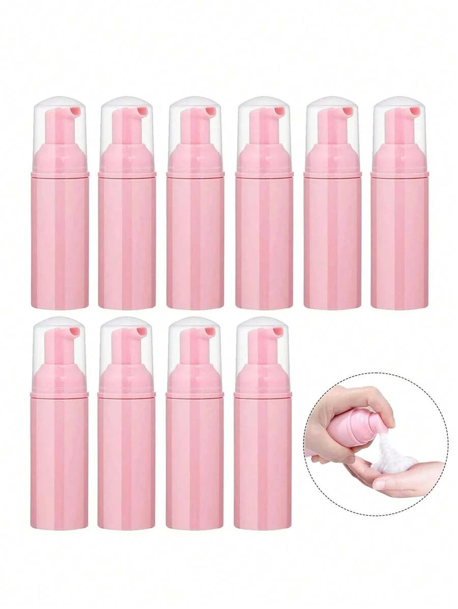 60ml Pink Foam Pump Bottle, Eyelash Shampoo Bottle, Travel Foam Pump Bottle, Empty Plastic Bottle, Refillable Mini Soap Dispenser, For Hand Soap,Lash Shampoo,Body Wash,Suitable For Traveling, Staying At Home, And Students Returning To School Travel Essentials School Supplies Holiday Camping Holiday Essentials Vacation Accessories Perfume For Women Perfume For Men Perfume Beach - Pink - View 1