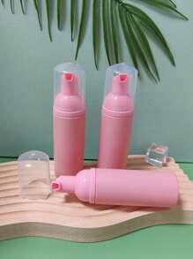 60ml Pink Foam Pump Bottle, Eyelash Shampoo Bottle, Travel Foam Pump Bottle, Empty Plastic Bottle, Refillable Mini Soap Dispenser, For Hand Soap,Lash Shampoo,Body Wash,Suitable For Traveling, Staying At Home, And Students Returning To School Travel Essentials School Supplies Holiday Camping Holiday Essentials Vacation Accessories Perfume For Women Perfume For Men Perfume Beach - Pink - View 2