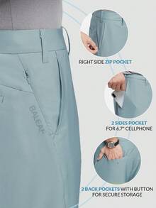 baleaf Quần short chơi golf Boyfriend Style 10" cho nam, quần short vải Chino ... - Màu xanh lam - Xem 3