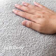 1 件灰色（无内芯）卷毛绒枕套 - 柔软中性蓬松靠垫套，适用于沙发、卧室、装饰、所有季节 - 灰色 - 查看 5