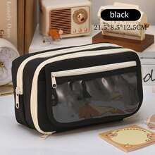 1 件大容量透明铅笔盒，可爱文具袋 - 彩色 - 查看 7