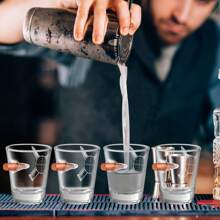 1/2/4 件子弹型小酒杯，有趣的小玻璃酒杯，适用于酒吧工具、鸡尾酒杯、威士忌酒杯、红酒杯、小酒杯、厨房用品、圣诞节/万圣节/感恩节/复活节礼物、生日礼物、男女通用礼物、情人节礼物、公司聚会/家庭聚会礼物、调酒师礼物、酒类配件、通用礼物、圣诞礼物、圣诞快乐 - 彩色 - 查看 13