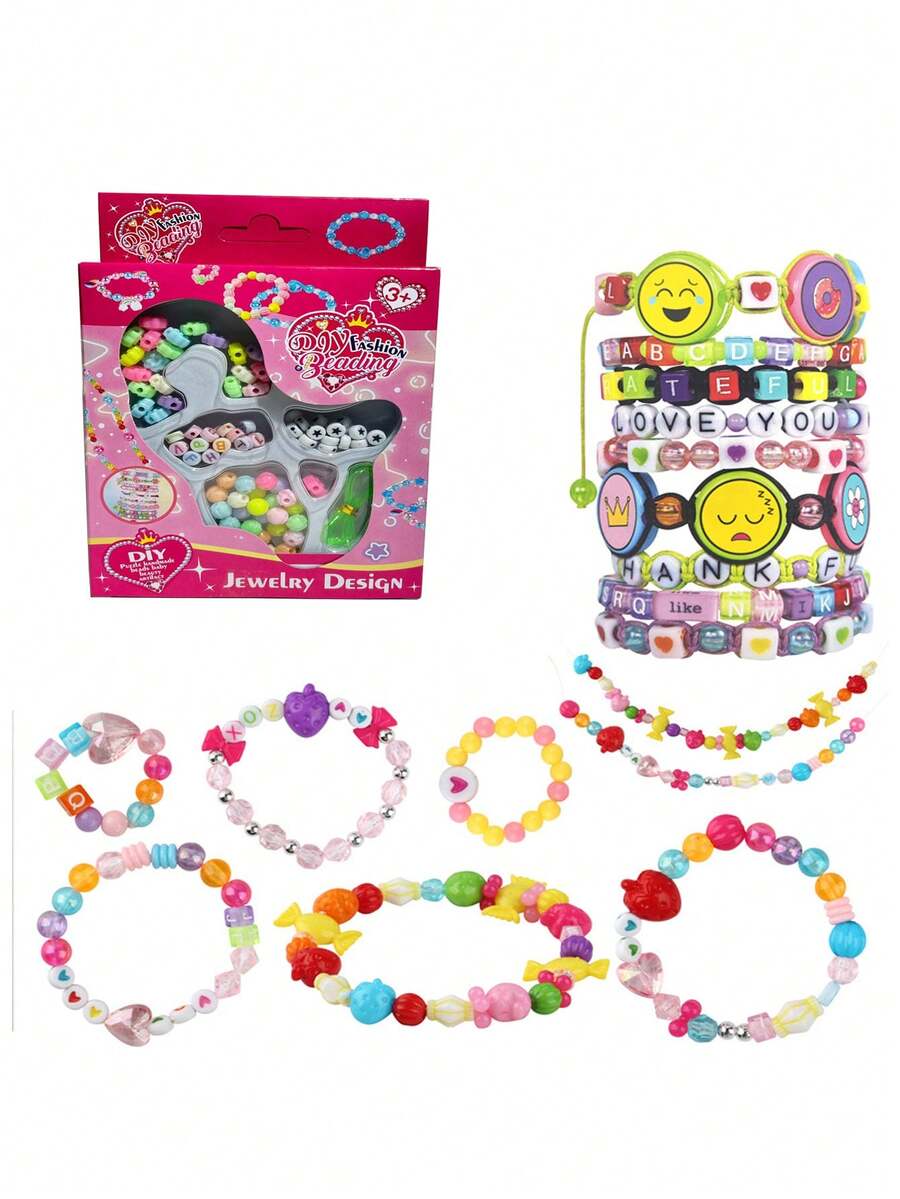 DIY Bead Set, Children's Handmade Jewelry Accessories, Creative Bracelets, Girls' Toy Gifts - DIY Beads - View 1