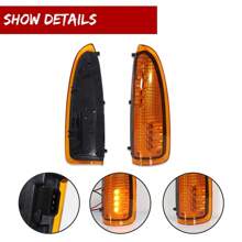 2pcs Amber Yellow LED Side Mirror Marker Turn Signal Light For F-250 F-350 F-450 F-550 F-650 Super Duty 2003-2007 & Excursion 2000-2005,Replace OEM 5C3Z-17682-EAA 5C3Z-17683-EAA - Amber Yellow Lens - View 5