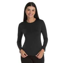 Women's Thermal Plush Blouse Second Skin Long Sleeve Plush Winter Premium High Quality PROMOTION - FAST SHIPPING - 黑色 - 查看 9