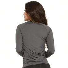 Women's Thermal Plush Blouse Second Skin Long Sleeve Plush Winter Premium High Quality PROMOTION - FAST SHIPPING - 黑色 - 查看 4