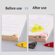 5/10/20件文具套装，包括回形针、三角回形针、活页夹、文件夹、边缘夹，适用于办公室、学校和家庭使用，返校，学校用品 - 彩色 - 查看 4