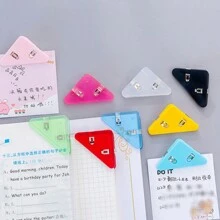 5/10/20件文具套装，包括回形针、三角回形针、活页夹、文件夹、边缘夹，适用于办公室、学校和家庭使用，返校，学校用品 - 彩色 - 查看 8