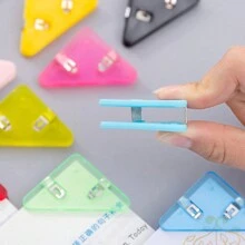 5/10/20件文具套装，包括回形针、三角回形针、活页夹、文件夹、边缘夹，适用于办公室、学校和家庭使用，返校，学校用品 - 彩色 - 查看 6