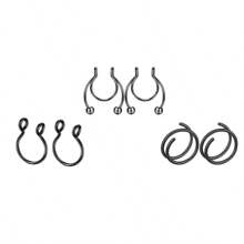 6pcs Fake Nose Ring Fake Septum Fake Septum Piercing Fake Nose Piercing Fake Nose Hoop Faux Septum Nose Rings Clip On Nose Rings , Septum Jewelry - Fake Pierced Nose Clip - View 7