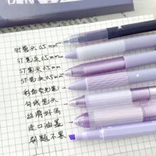 Bolígrafos de gel para el regreso a la escuela - Morado - Ver 3