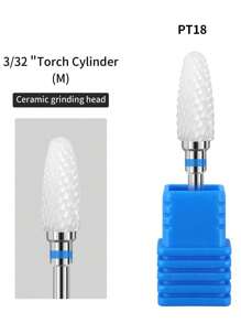 1 件专业陶瓷指甲钻头电动工具配件美甲刀修甲抛光研磨工具用品