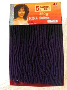 Nina Softex Original Dread Crochet Curly Hair Bundle 360 Grams 5 In 1 - Púrpura polvoriento - Ver 2