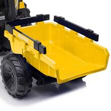 3 In 1 Ride On Tractor,Excavator & Bulldozer,24V Electric Vehicle W/Trailer,Shovel Bucket,Digger,Remote Control,EVA Tires,LED Lights,Music,USB & Bt,Kids Ride On Car - 黃色 - 查看 8