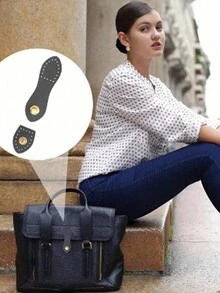 1/2 件皮革按扣手工 DIY 配件、缝制皮革钱包封口紧固件、肩带连接皮革扣配件、包包皮革扣、牛皮钱包扣手提包扣、适用于 DIY 工艺品、钱包制作用品 - 彩色 - 查看 3