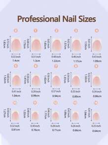 150 st korta fyrkantiga och runda rosa och vita franska akrylnageltips, 3-i-1 fransk manikyr gelnageltips för gör-det-själv-nagelkonst, 15 storlekar för kvinnor och nagelsalongspress-on-naglar Nageltillbehör Naglar - Dammrosa - Visa 7
