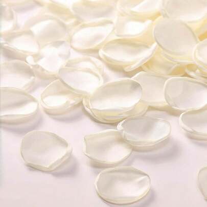 1000片象牙色丝绸玫瑰花瓣，适用于花童篮、走道装饰、生日装饰、餐桌中心装饰、订婚派对彩纸屑、新娘送礼会回礼、浪漫夜晚装饰