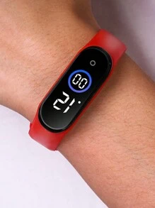 Digital Sport Led Watch Men Women Adult Children Child Boy Girl - màu xanh lá - Xem 2