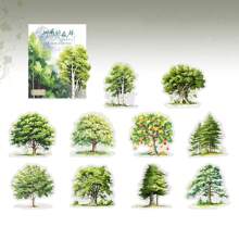 20 Stücke/Packung Vintage Wald Thema Sticker, kreative ästhetische Dekoration, DIY Scrapbooking Bastelmaterial, Urlaubsgeschenk, personalisierter Planer Schulsachen