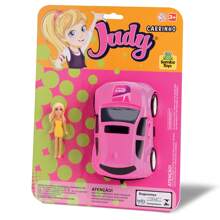 Boneca Judy Com Carrinho Rosa de Brinquedo Meninas Fashion - Samba Toys - Rosa Bebê - Visão 4