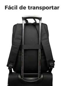 MOCHILA EJECUTIVA MULTIFUNCIONAL - Negro - Ver 3