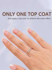 150 st korta fyrkantiga och runda rosa och vita franska akrylnageltips, 3-i-1 fransk manikyr gelnageltips för gör-det-själv-nagelkonst, 15 storlekar för kvinnor och nagelsalongspress-on-naglar Nageltillbehör Naglar - Dammrosa - Visa 3