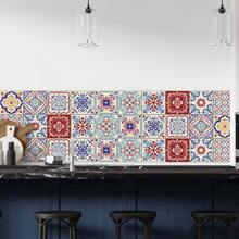 20pcs Of 4x4 Inch Tile Stickers Decorative Tiles Vinyl Stickers Wall Stickers Tile Stickers Peel And Stick Wall Decals