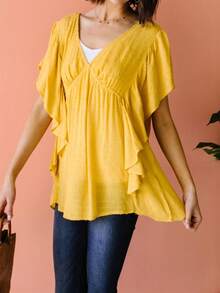 KORI Fly Away Home Blouse - 蜂蜜 - 查看 1