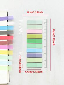 1000 Sticky Notes Total Of 5 Different Colors And Styles Index Stickers School Season Student Labels Stickers Stationery Classification Stickers Office Supplies Issued 5 - Multicolor - View 2