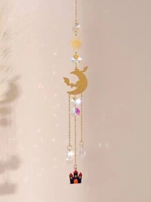 1 件金色南瓜水晶饰品，卡通动物形状园艺工艺品，适用于万圣节装饰、家居装饰、房间装饰、墙壁装饰