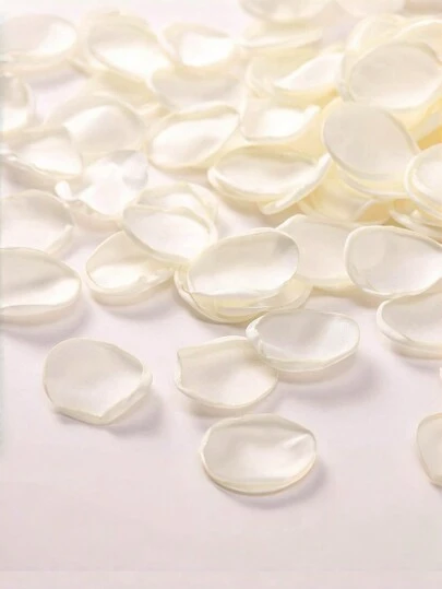 1000pcs Artificial Rose Petals, Ivory White Silk Rose Petals For Wedding Flower Girl Baskets, Aisle Scattered Flowers, Birthday Decoration, Table Centerpieces, Engagement Party Confetti, Bridal Shower, Romantic Night Decorations