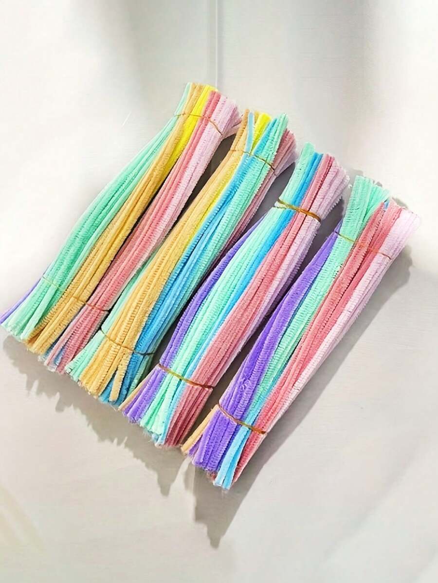 200pcs/100pcs Colorful Macaroon Shaped Twist Rods Random Color DIY