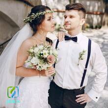 Tirantes Con Moño Pajarita Unitalla Adulto Unisex Ajustables; Juego de tirantes y corbatín para hombre, perfecto para bodas y eventos formales, Negro -, Talla única; Tirantes de los Hombres - Juego de tirantes y pajarita para hombre ajustables Tirantes de Clip Resistentes en Y Ajustables para Informal y Formal - Burdeos - Ver 9