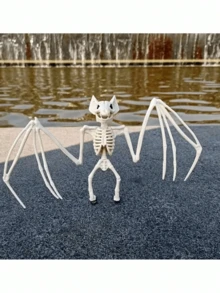 1 件万圣节骷髅蝙蝠、万圣节骷髅蜘蛛、万圣节骷髅蜘蛛骨架、万圣节蝙蝠骨架、万圣节派对用品、恐怖装饰、场景装饰、恐怖道具、服装配饰 - 多色 - 查看 3