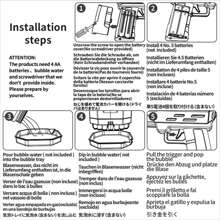 手持式全自动泡泡枪玩具电动空气发射器火箭泡泡吹器儿童用。[不含电池和泡泡溶液]