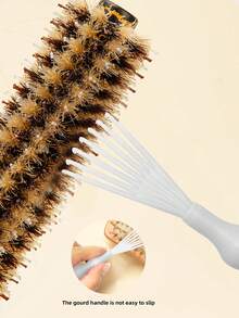 1pc Hair Brush Cleaner Tool Hairbrush Cleaning Rake Hair Brush Cleaner Hair Dirt Remove Comb Embedded Tool Salon Home Pick Plastic Handle - Multicolor - View 7