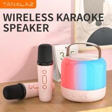 Y6 Creative Fashionable Gradient Effect Karaoke Pearlescent Bluetooth Speaker - Pearlescent White - View 2